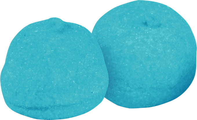 Bulgari - Balle de golf bleu clair fruit (+/- 50Gr)